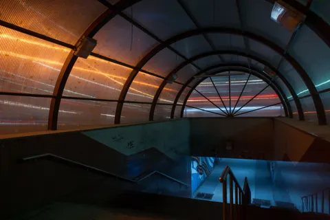 Neon Tunnel 4K Wallpaper · neon · 3840×2560