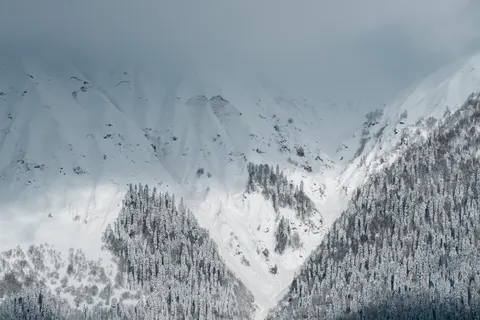 Обои Зимние горы 4K · winter · 3840×2560