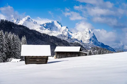 Winter Mountains 4K Wallpaper · winter · 3840×2560