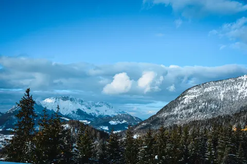 Fond d'écran Montagnes d'Hiver 4K · winter · 3840×2560
