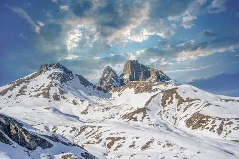 Winterbergen 4K-achtergrond · winter · 3840×2560