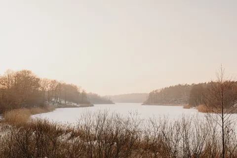 Fond d'écran Lac d'Hiver 4K · winter · 3840×2560
