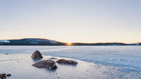 冬日湖泊 4K桌布 · winter · 3840×2160
