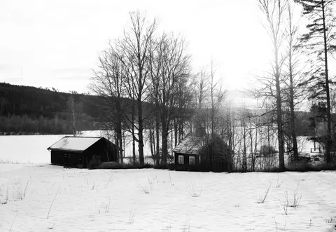 Fond d'écran Chalet d'Hiver 4K · winter · 3840×2649