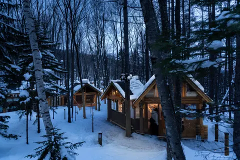 Fond d'écran Chalet d'Hiver 4K · winter · 3840×2560