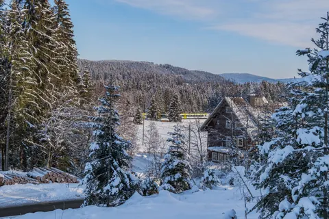 Sfondo Baita Innevata 4K · winter · 3840×2560