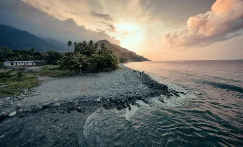 Hình nền Hoàng Hôn Nhiệt Đới 4K · tropical · 3840×2321