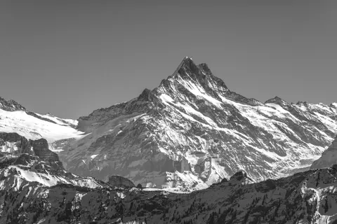 Snowy Mountain Peak 4K Wallpaper · mountains · 3840×2558