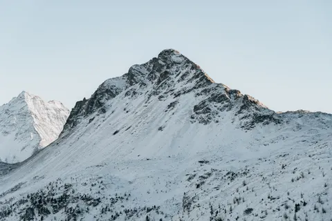 Snowy Mountain Peak 4K Wallpaper · mountains · 3840×2560