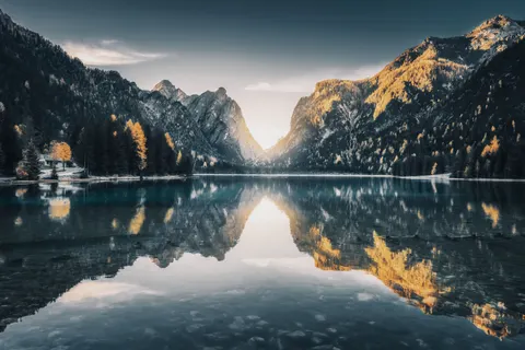 Mountain Lake 4K Wallpaper · mountains · 3840×2560