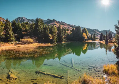 Mountain Lake 4K Wallpaper · mountains · 3840×2717