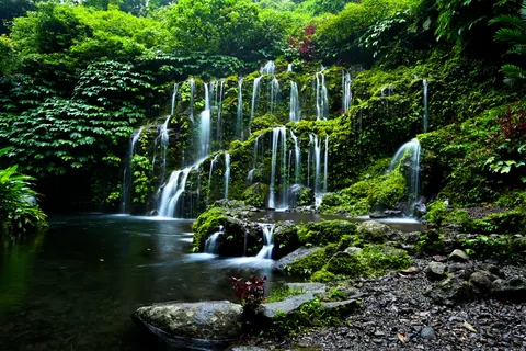 열대우림 폭포 4K 배경화면 · nature · 3840×2560