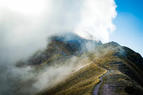 Mountain Trail 4K Wallpaper · mountains · 3840×2553