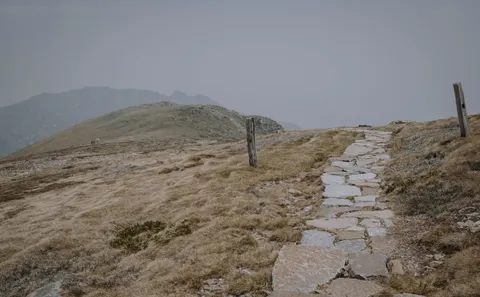Mountain Trail 4K Wallpaper · mountains · 3840×2381