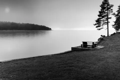 Foggy Lake 4K Wallpaper · nature · 3840×2560