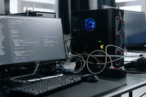 والپیپر اتاق سرور با کیفیت 4K · technology · 3840×2560