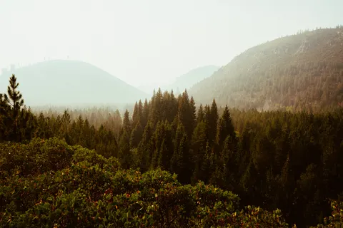 Foggy Valley 4K Wallpaper · mountains · 3840×2561