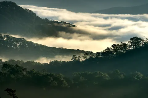 Foggy Valley 4K Wallpaper · mountains · 3840×2561