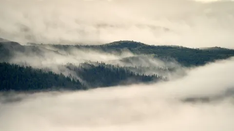 Foggy Valley 4K Wallpaper · mountains · 3840×2160