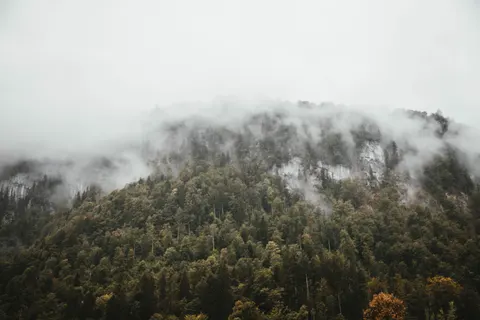 Foggy Valley 4K Wallpaper · mountains · 3840×2560