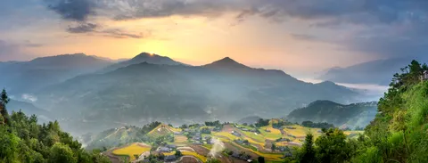 Mountain Panorama 4K Wallpaper · mountains · 3840×1465