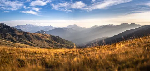 Mountain Panorama 4K Wallpaper · mountains · 3840×1818