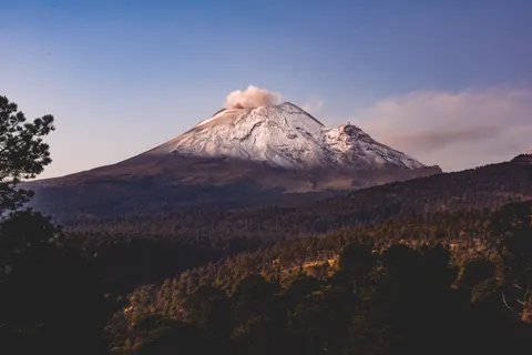 Snowy Volcano 4K Wallpaper · mountains · 3840×2563