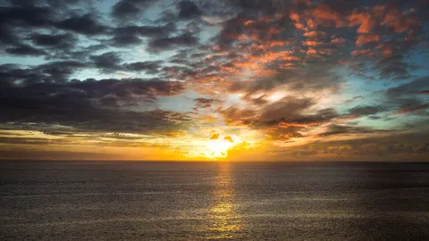 Ocean Sunset 4K Wallpaper · ocean · 3840×2160