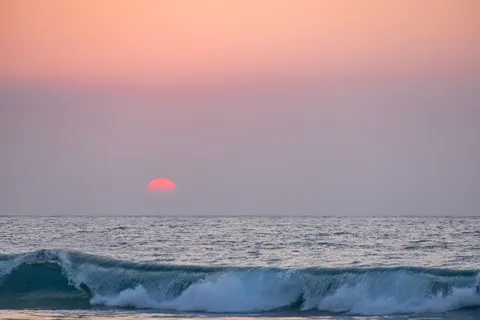 सूर्यास्त का क्षितिज 4K वॉलपेपर · sunset · 3840×2561