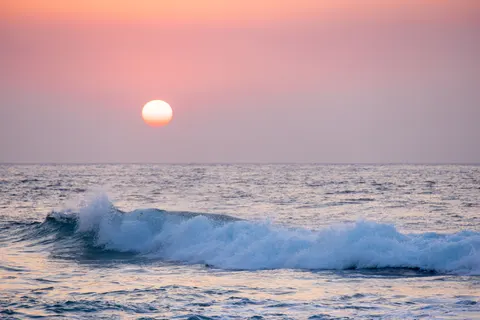 والپیپر افق غروب با کیفیت 4K · sunset · 3840×2561