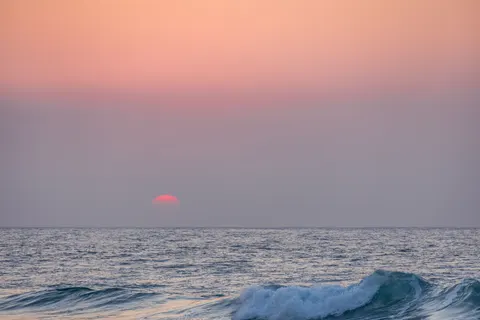 सूर्यास्त का क्षितिज 4K वॉलपेपर · sunset · 3840×2561