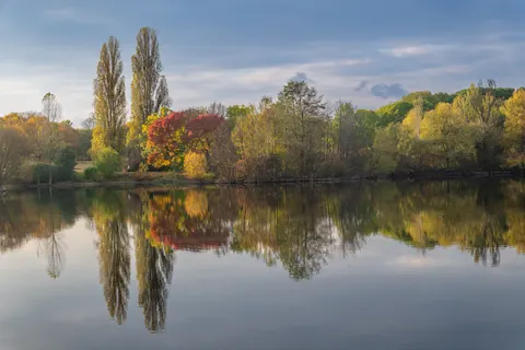Hình nền Hồ Nước Mùa Thu 4K · autumn · 3840×2560