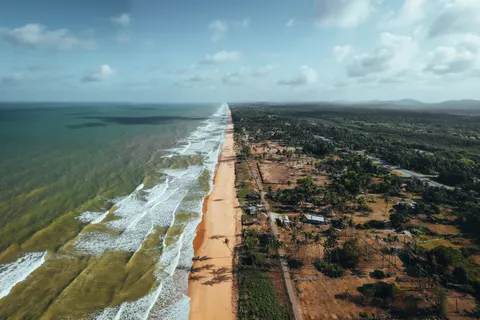 Papel de parede Litoral Aéreo 4K · aerial · 3840×2560