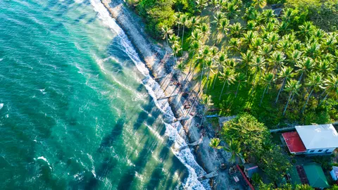 Luftaufnahme Küste 4K Hintergrundbild · aerial · 3840×2160