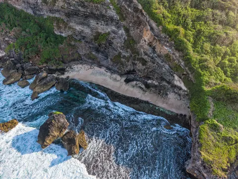 Sfondo Costa dall'Alto 4K · aerial · 3840×2880