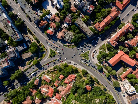 Sfondo Città dall'Alto 4K · aerial · 3840×2880