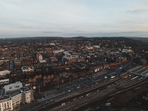 城市航拍 4K壁纸 · aerial · 3840×2880