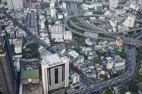 Sfondo Città dall'Alto 4K · aerial · 3840×2560