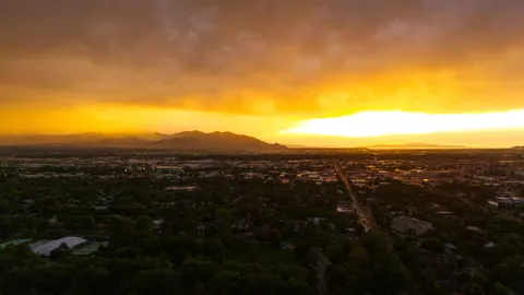 Sfondo Città dall'Alto 4K · aerial · 3840×2160