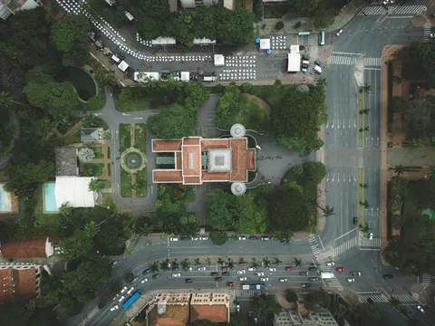 Aerial City 4K Wallpaper · aerial · 3840×2880