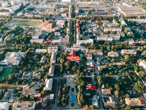 Sfondo Città dall'Alto 4K · aerial · 3840×2880