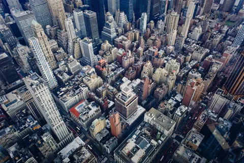 Papel de parede Cidade Vista do Alto 4K · aerial · 3840×2560