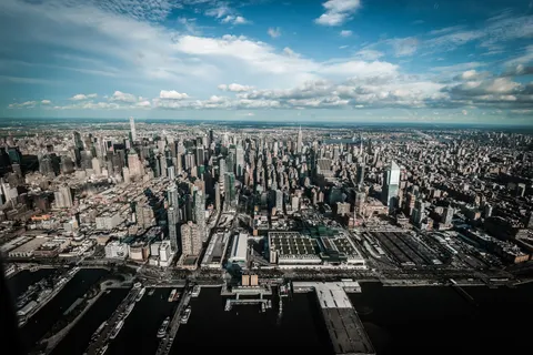 Aerial City 4K Wallpaper · aerial · 3840×2563