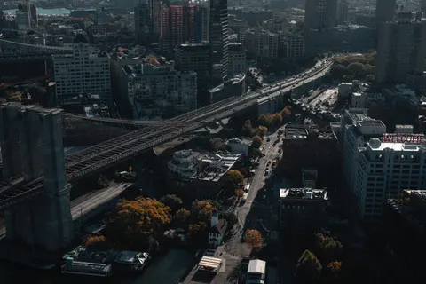 Sfondo Città dall'Alto 4K · aerial · 3840×2560