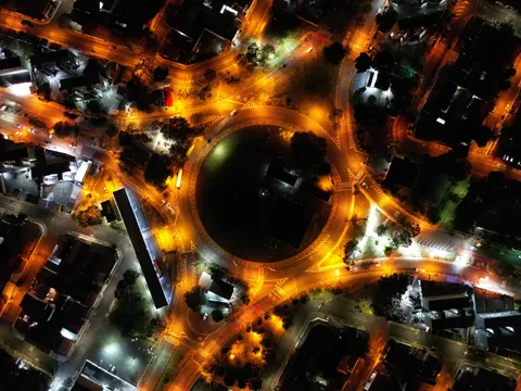 Sfondo Città dall'Alto 4K · aerial · 3840×2880
