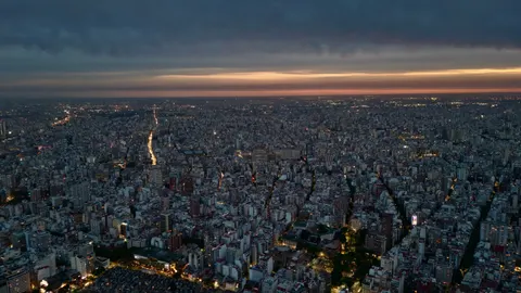 Fond d'écran Vue aérienne de ville 4K · aerial · 3840×2160