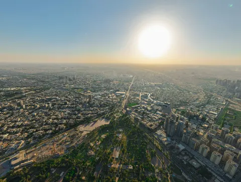 Sfondo Città dall'Alto 4K · aerial · 3840×2904