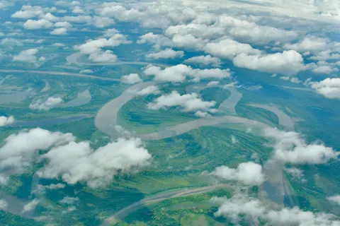 Aerial River 4K Wallpaper · aerial · 3840×2560