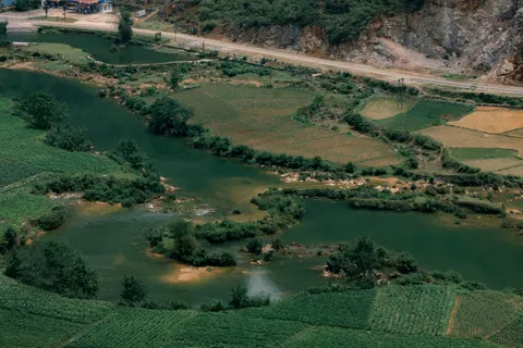 والپیپر رودخانه هوایی با کیفیت 4K · aerial · 3840×2560