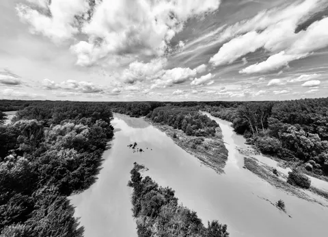 Aerial River 4K Wallpaper · aerial · 3840×2765